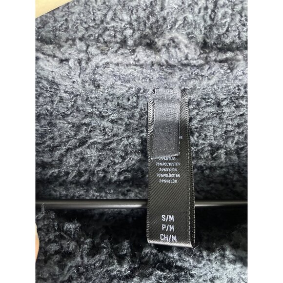 Skims Cozy Knit Hoodie Women's Small Medium Black Kangaroo Pocket Marshmallow - Picture 5 of 10